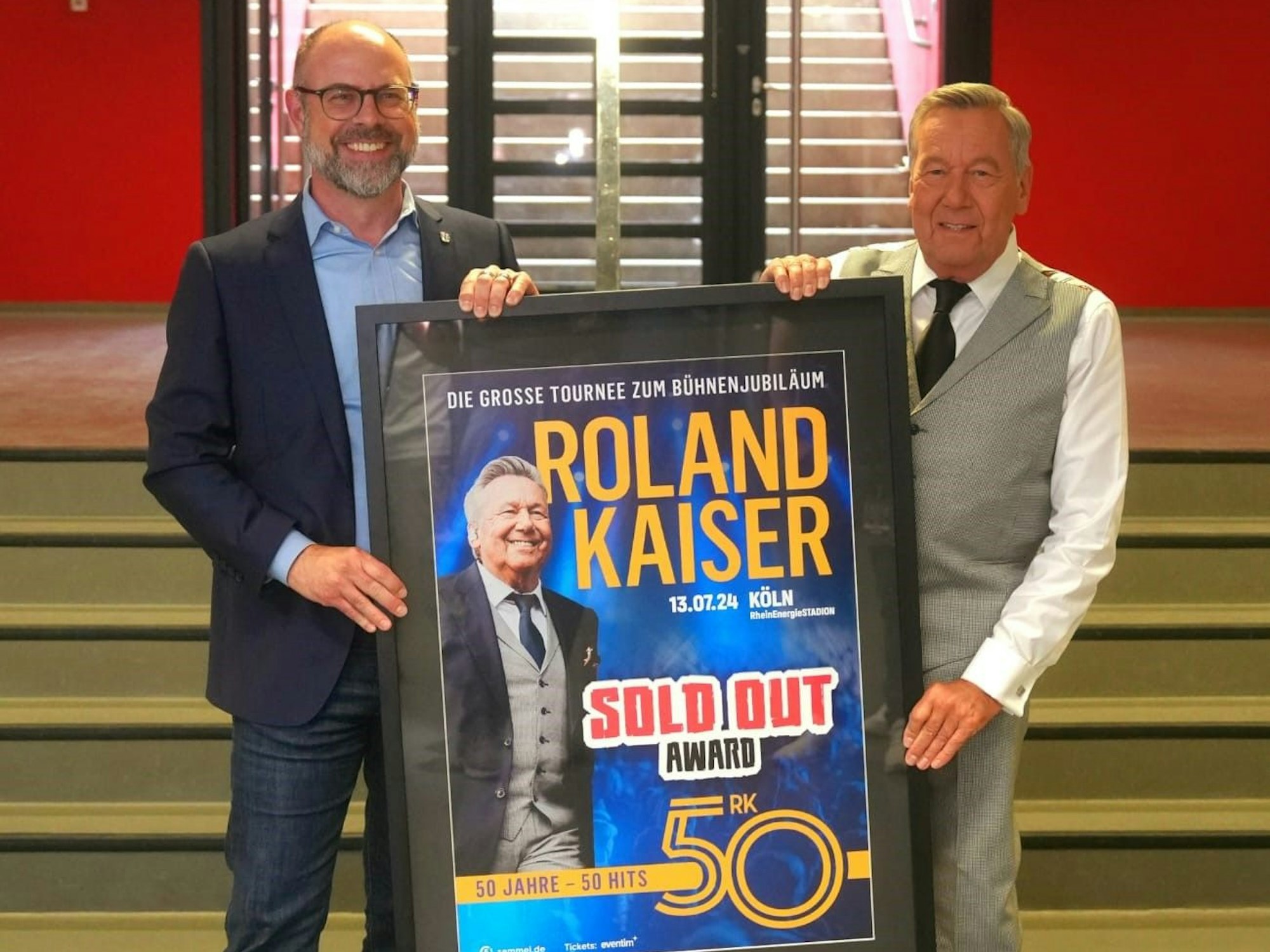 Lutz Wingerath mit Roland Kaiser.