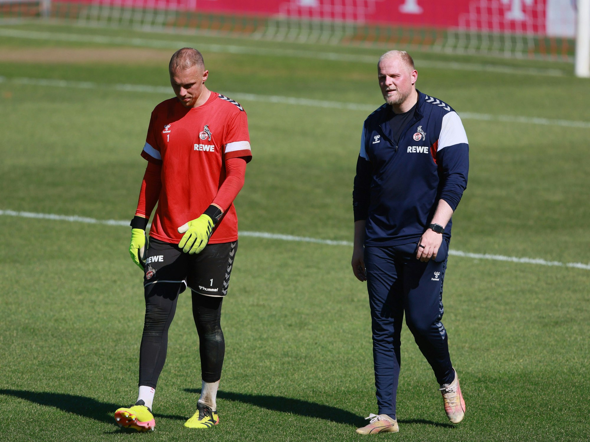 Marvin Schwäbe und Kersten Kuhl im Training.