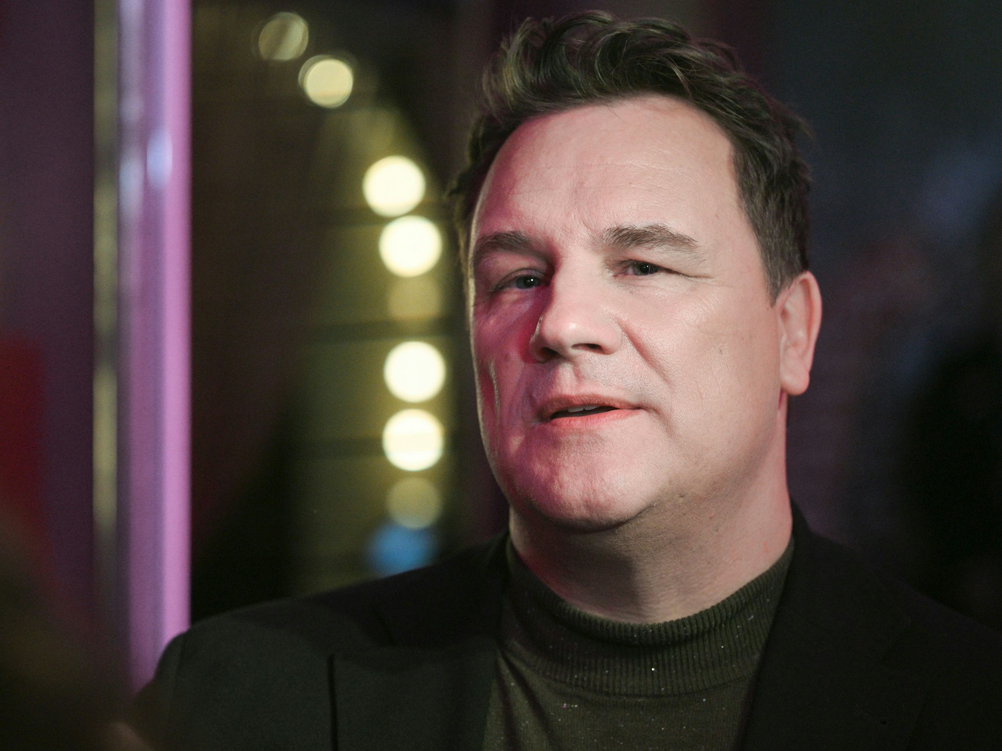 Der Modedesigner Guido Maria Kretschmer bei der Präsentation einer neuen Wachsfigur im Madame Tussauds.