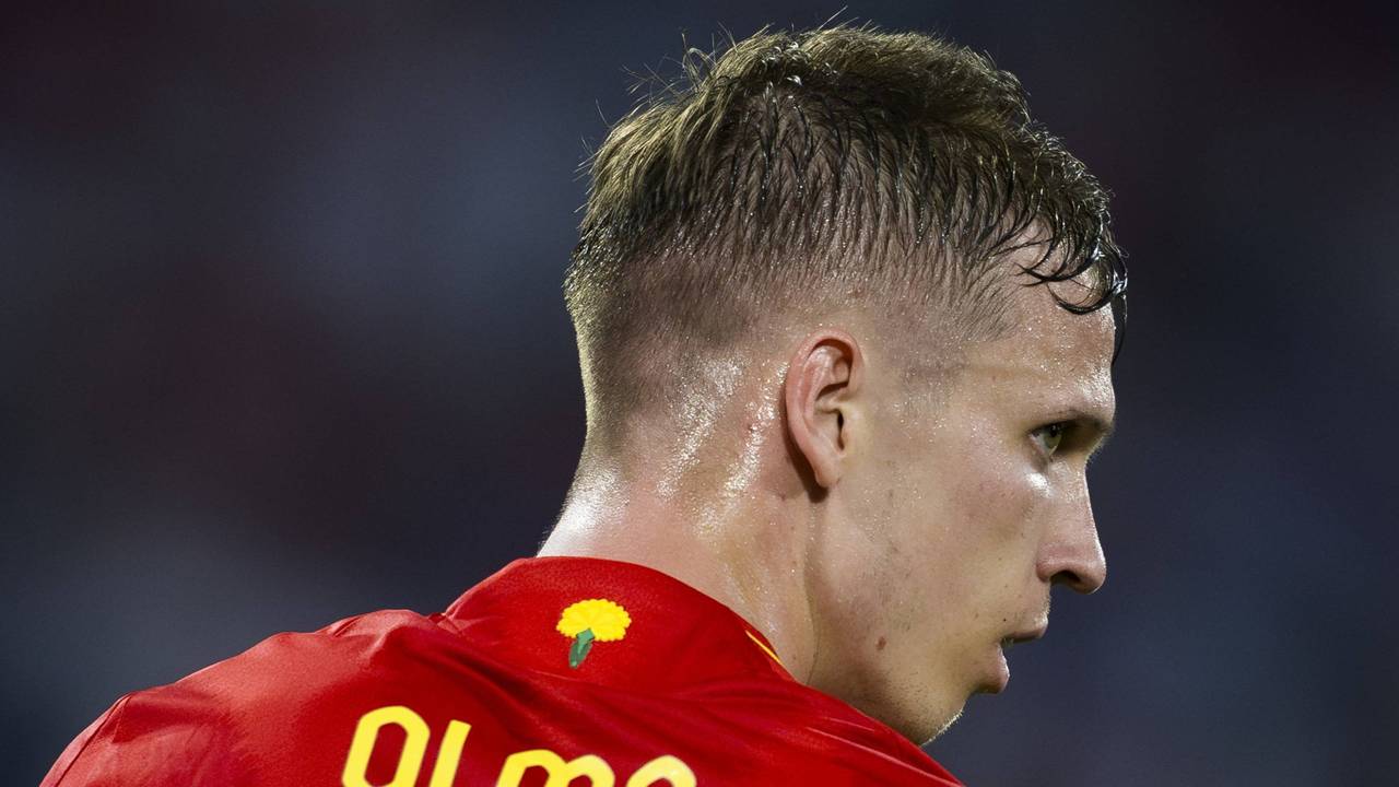 Dani Olmo im Spanien-Trikot bei der EM 2024.