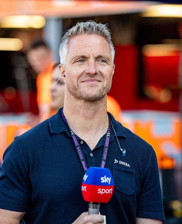 Ralf Schumacher bei einer TV-Übertragung bei der Formel 1.
