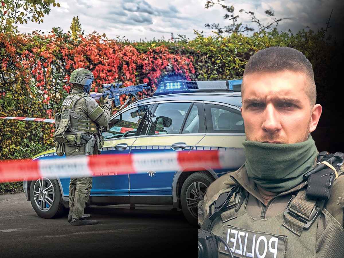 Montage von Ex-SEK-Polizist Kuni und einem richtigen SEK-Einsatz in Aalen