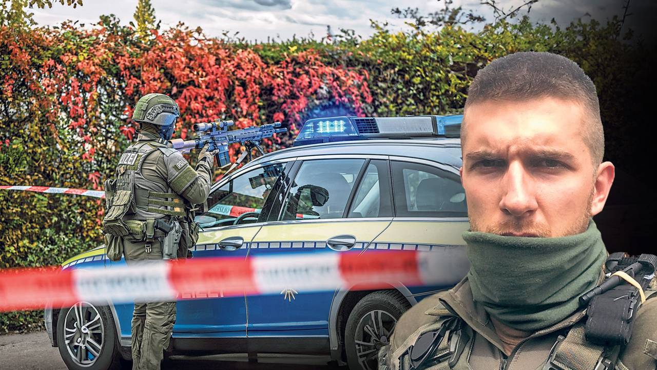 Montage von Ex-SEK-Polizist Kuni und einem richtigen SEK-Einsatz in Aalen