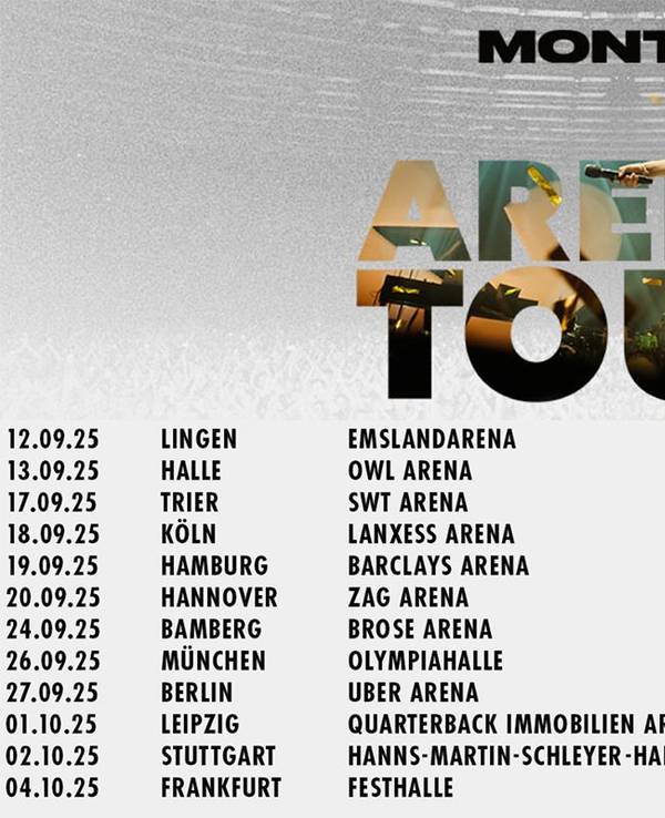 Montez Arena Tour 2025: Tourdaten