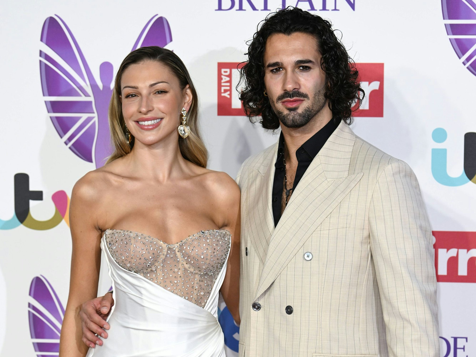 Zara McDermott und Graziano Di Prima im August 2023 bei den „Pride of Britain Awards 2023“.