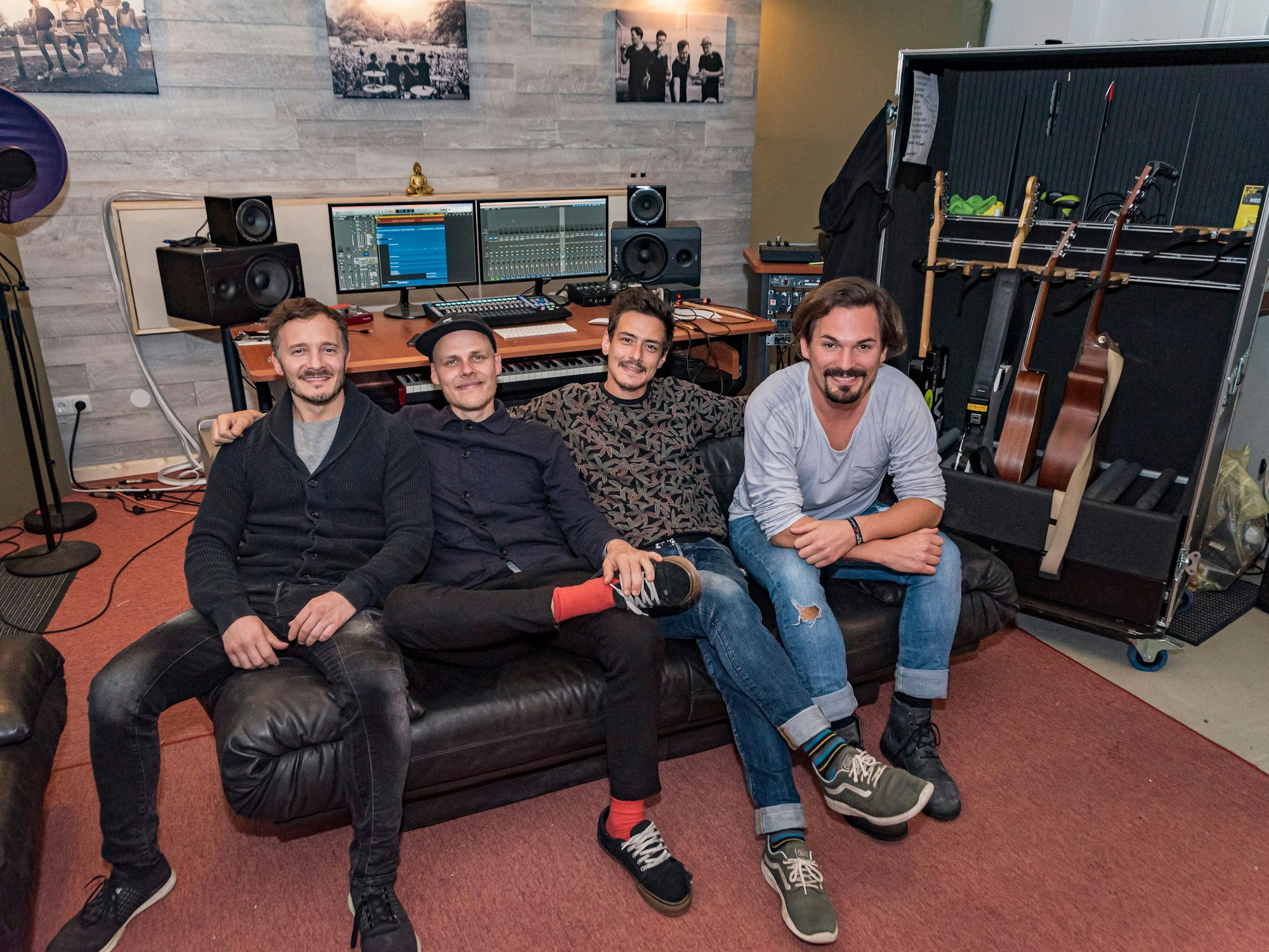 Cat Ballou im Proberaum im Niehler Hafen.