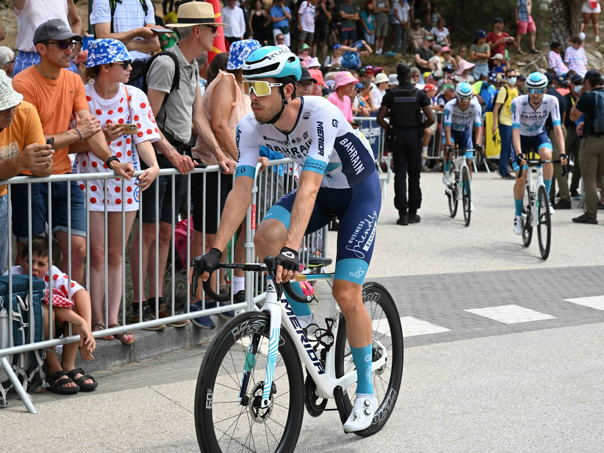 16-07-2024 Tour De France Tappa 16 Gruissan - Nimes 2024, Bahrain Victorious Bauhaus, Phil Gruissan PUBLICATIONxNOTxINxITAxFRAxNED