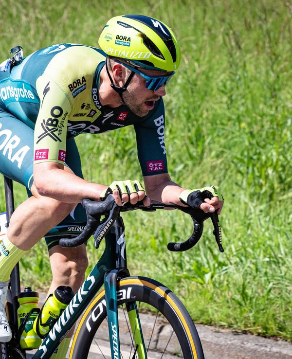 Maximilian Schachmann auf den Rad für Red Bull-Bora-hansgrohe.