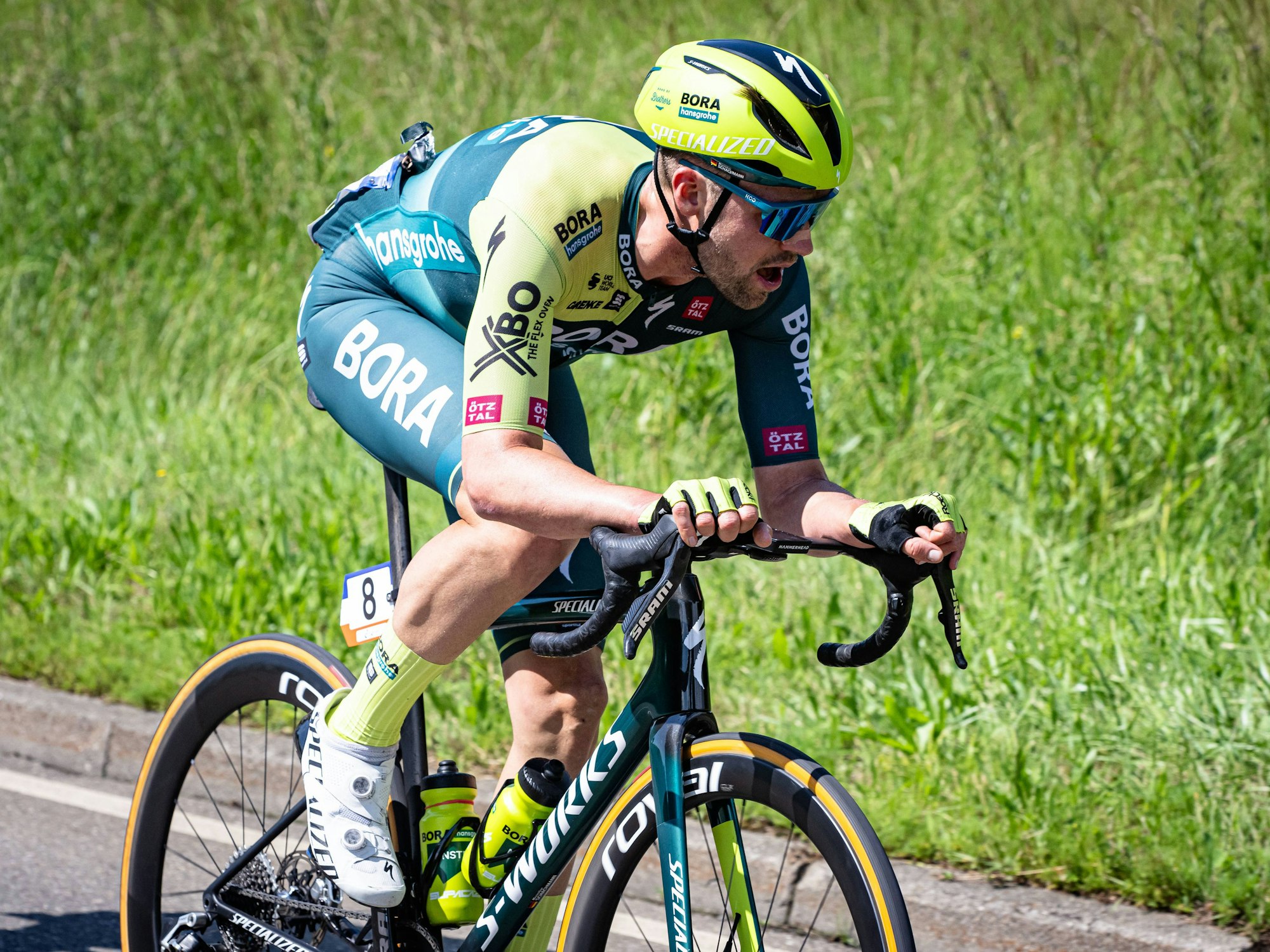 Maximilian Schachmann auf den Rad für Red Bull-Bora-hansgrohe.