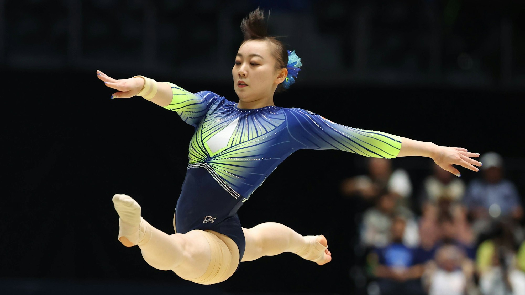 Shoko Miyata bei einer Übung.