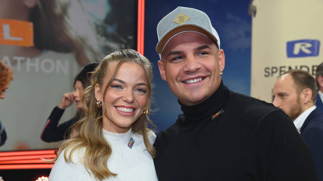 Sänger Pietro Lombardi mit Freundin Laura Maria Rypa nimmt am 28. RTL Spendenmarathon teil.