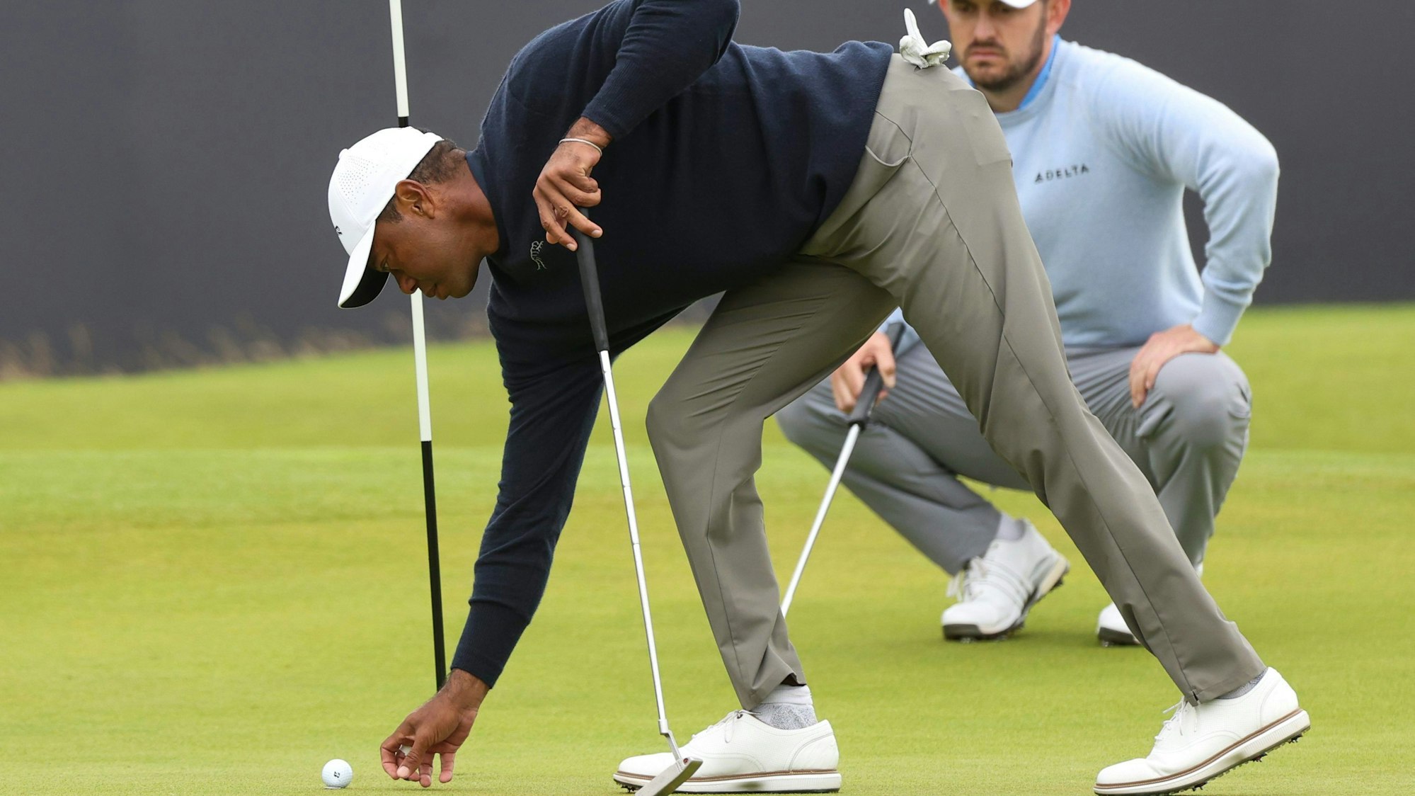 Tiger Woods am Freitag (19. Juli 2024) bei den British Open.