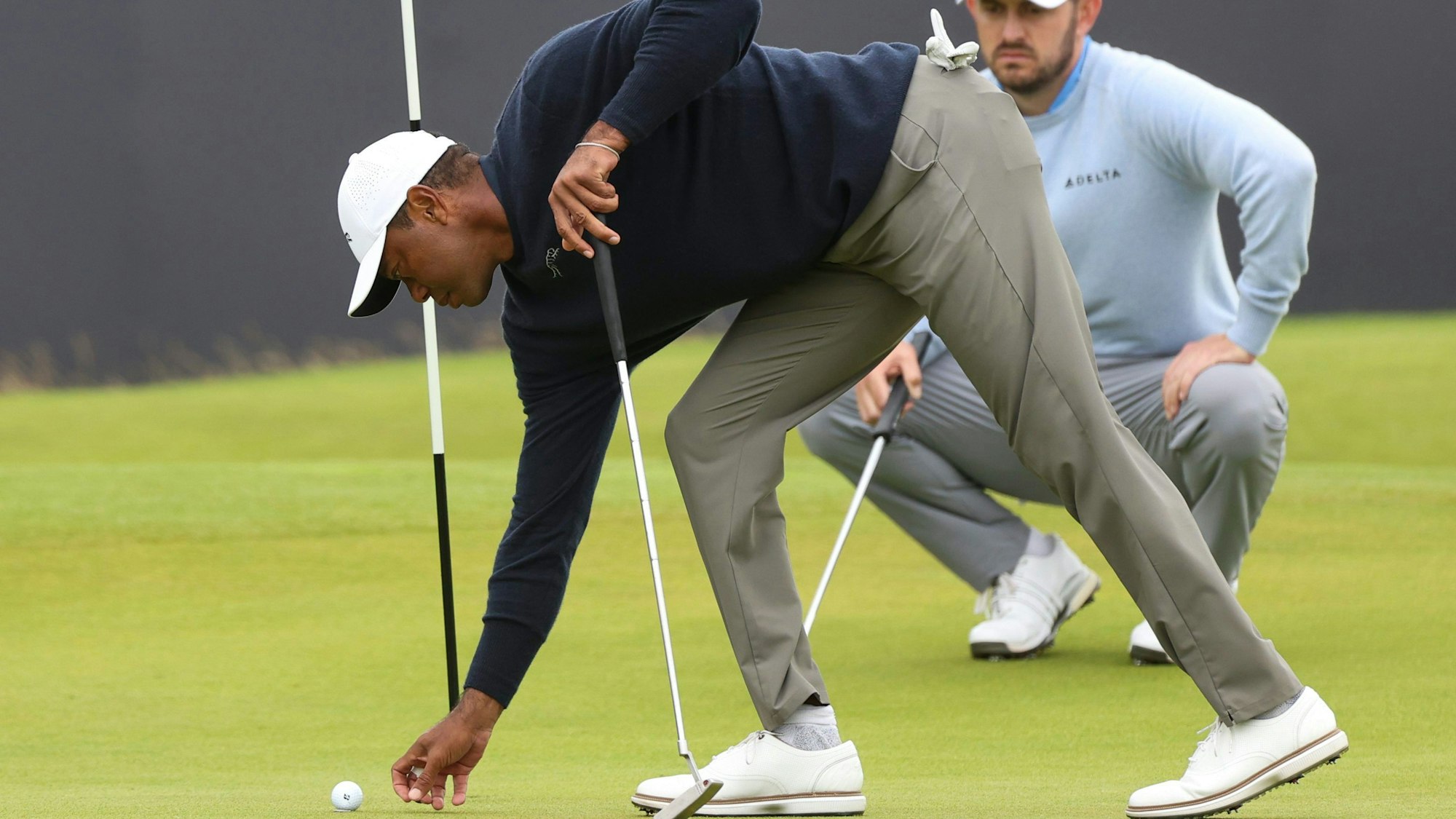 Tiger Woods am Freitag (19. Juli 2024) bei den British Open.