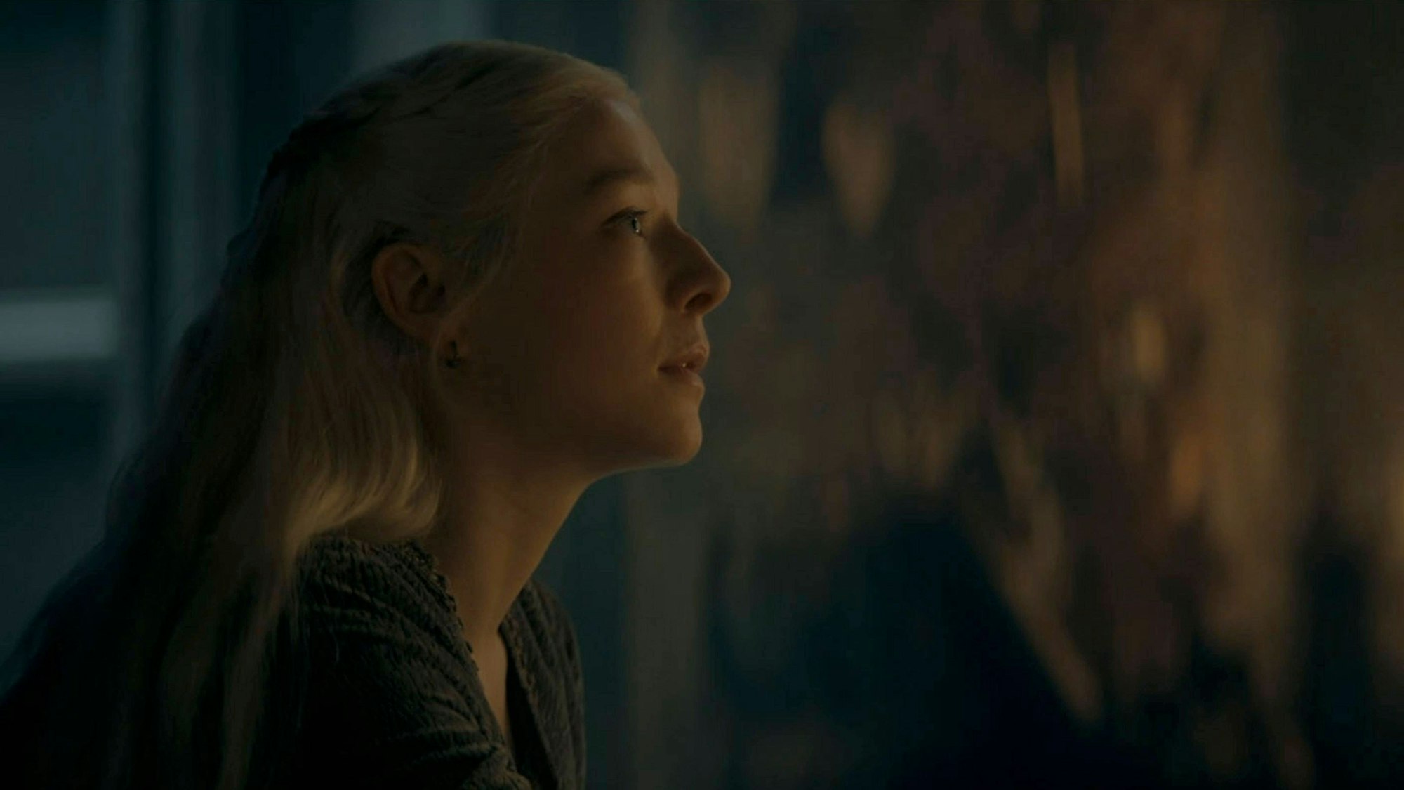 Emma D'Arcy als Rhaenyra Targaryen in einer Szene.