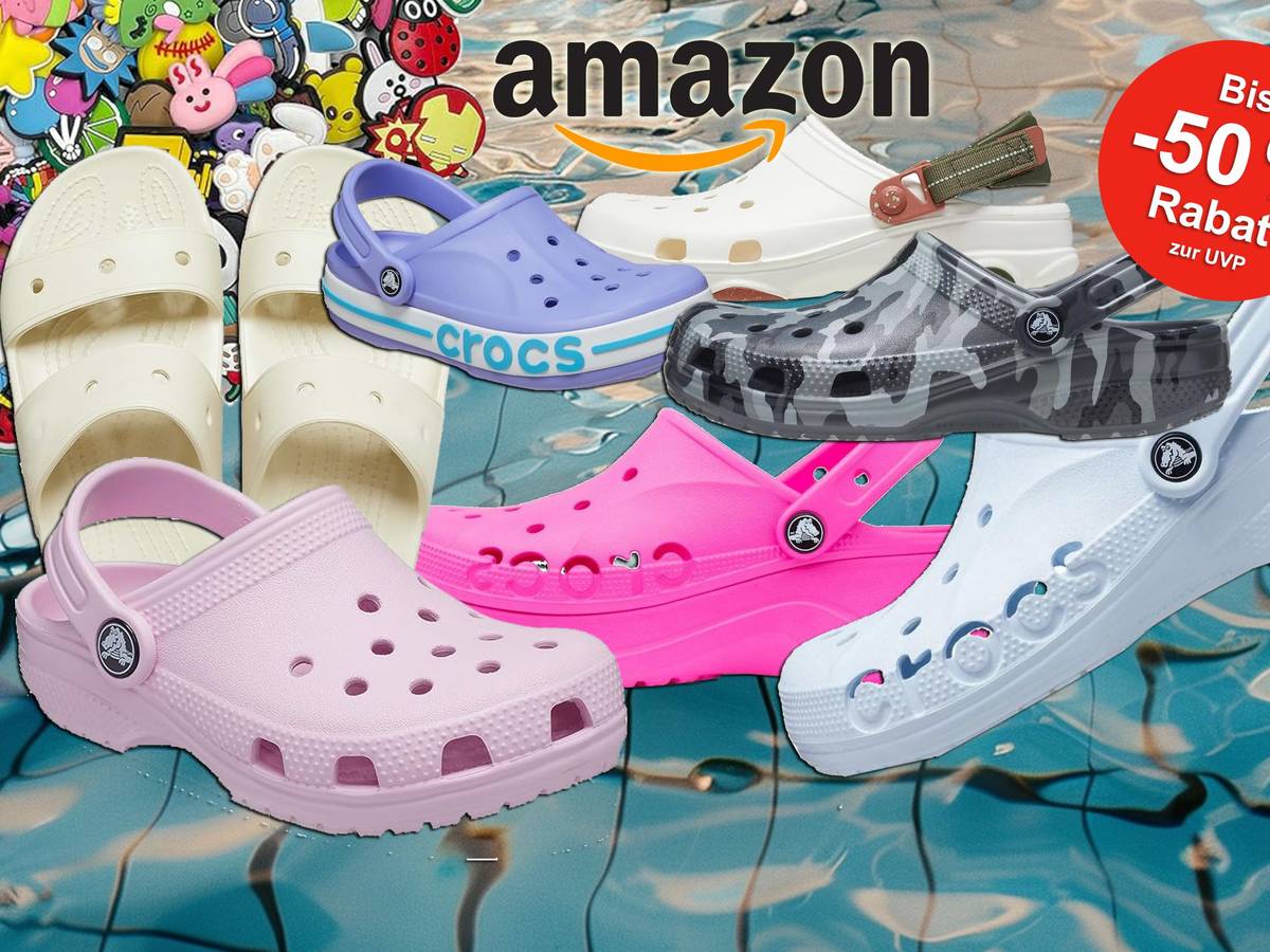 Crocs Sale bei Amazon: Spare bis zu 50% auf die angesagten Sandalen im Sommerschlussverkauf