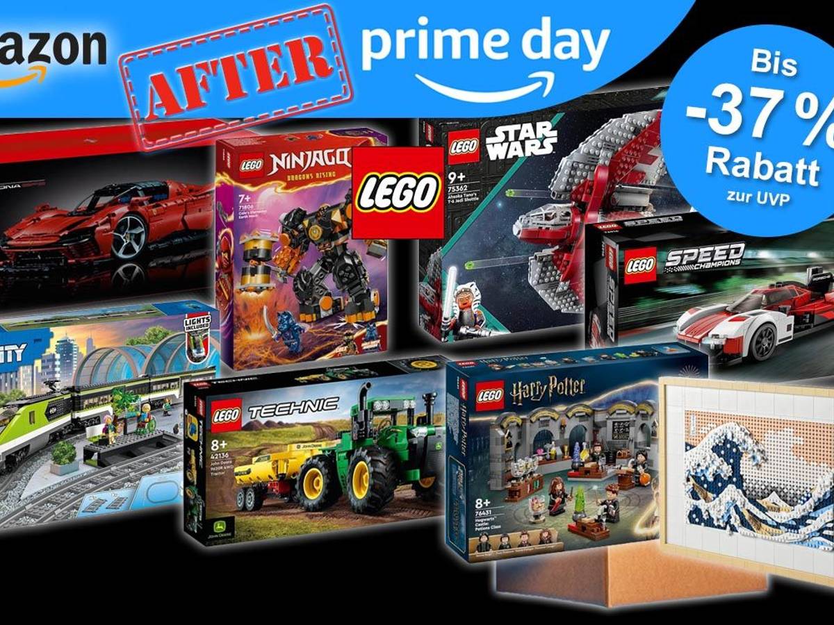 Amazon After Prime Day Angebote auf Lego Speed Champions, Star Wars, Harry Potter, City, Art, Ninjago, Technic.