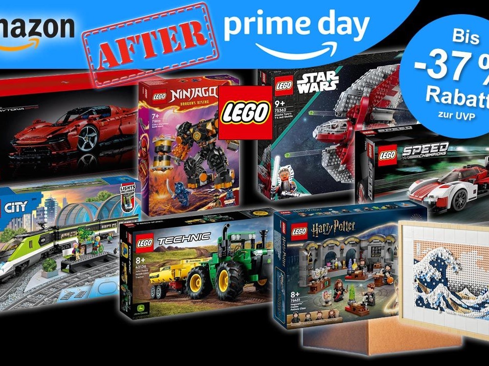 Amazon After Prime Day Angebote auf Lego Speed Champions, Star Wars, Harry Potter, City, Art, Ninjago, Technic.