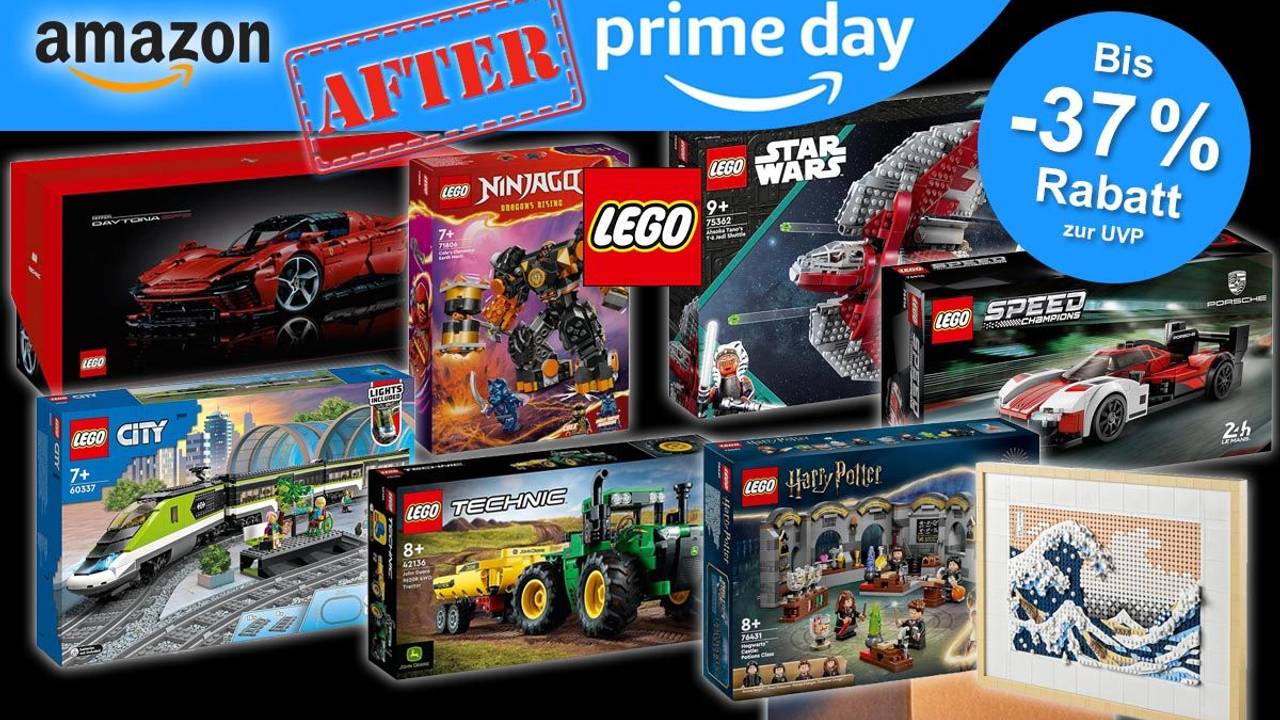 Amazon After Prime Day Angebote auf Lego Speed Champions, Star Wars, Harry Potter, City, Art, Ninjago, Technic.