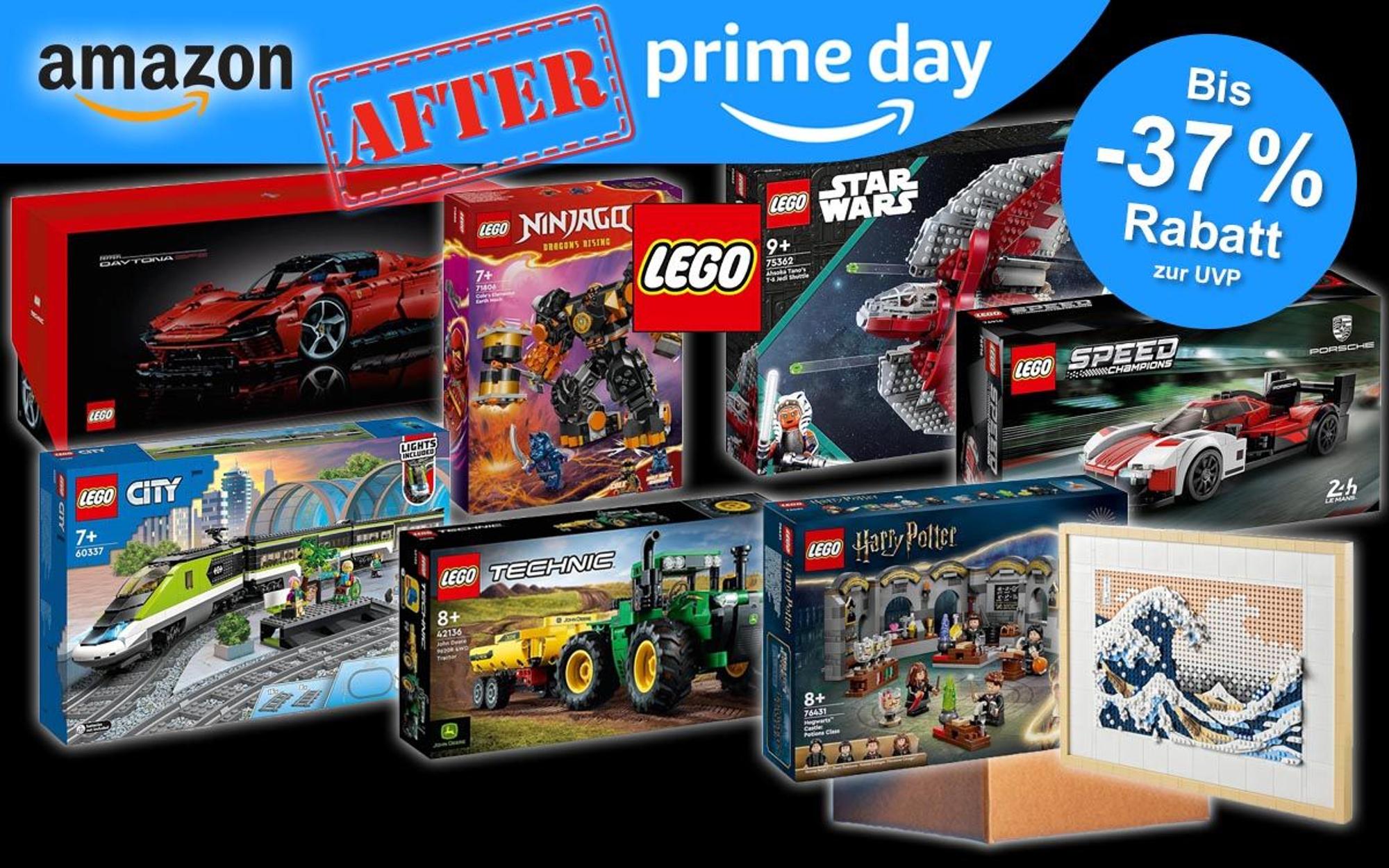 Amazon After Prime Day Angebote auf Lego Speed Champions, Star Wars, Harry Potter, City, Art, Ninjago, Technic.
