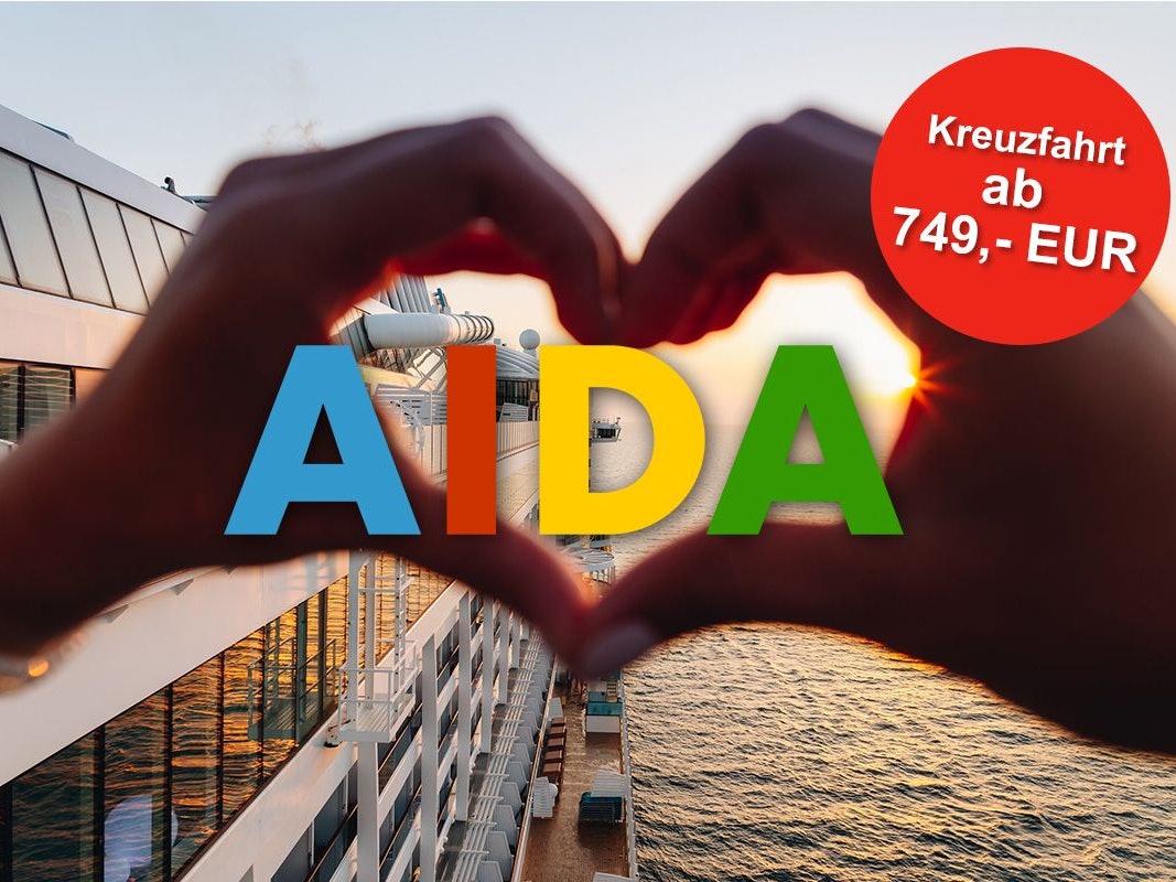 AIDA Traumstart um 12 Angebote: Jetzt Mittelmeer-Kreuzfahrt schon ab 749€ buchen
