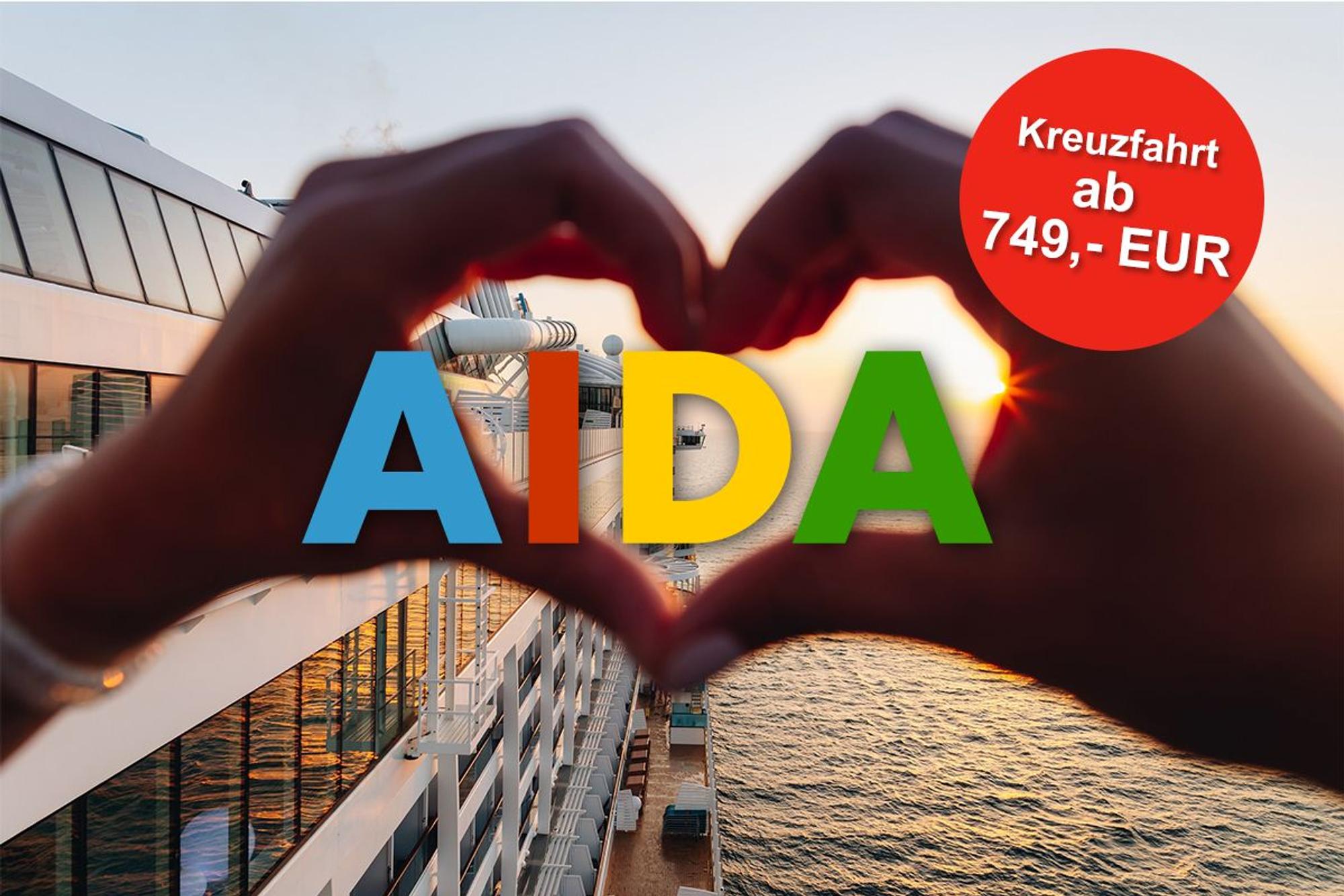 AIDA Traumstart um 12 Angebote: Jetzt Mittelmeer-Kreuzfahrt schon ab 749€ buchen