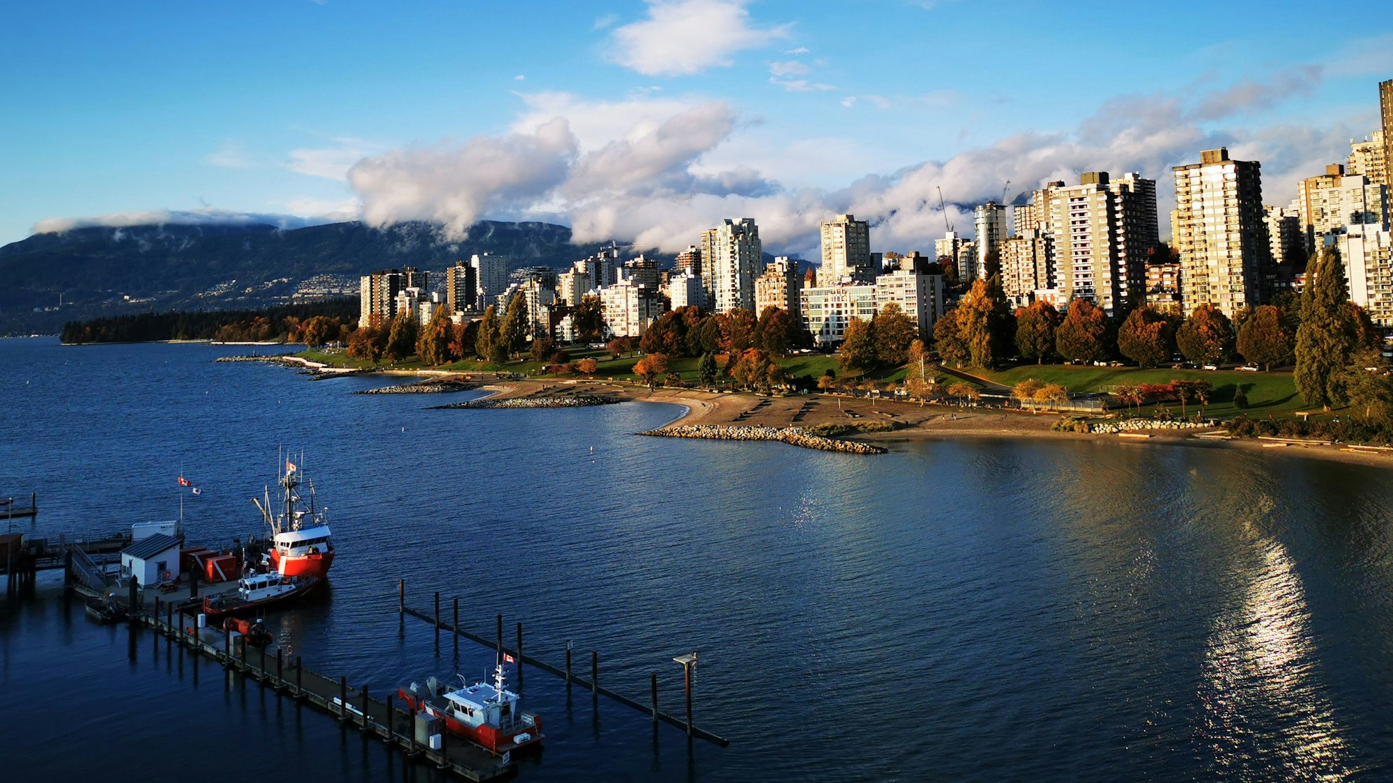 Stadtansicht von Vancouver in Kanada auf Vancouver Island