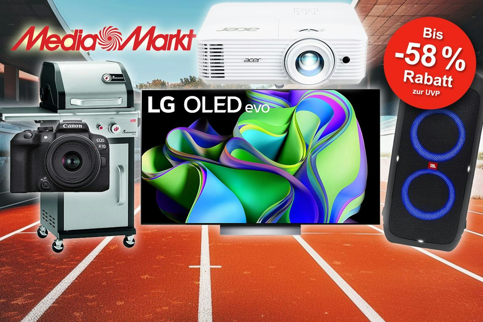 MediaMarkt Olympia Angebote Bis 58% Rabatt auf Smart-TVs, Soundbars und mehr von Marken wie Samsung, LG, Philips und Bose