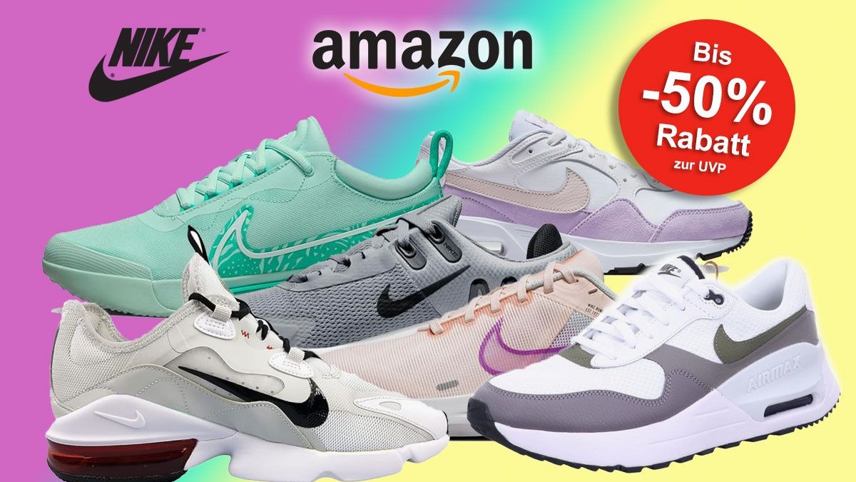 Mega Deals auf Nike Air Max Sneaker Jetzt bis zu 41 Rabatt auf die komfortablen Trend Schuhe im Amazon Sale Express