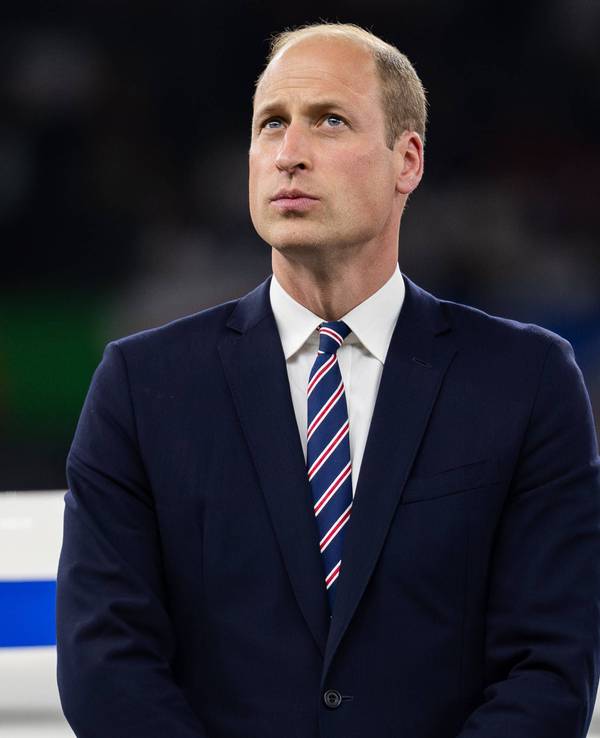 Prinz William bei der Europameisterschaft im Stadion.