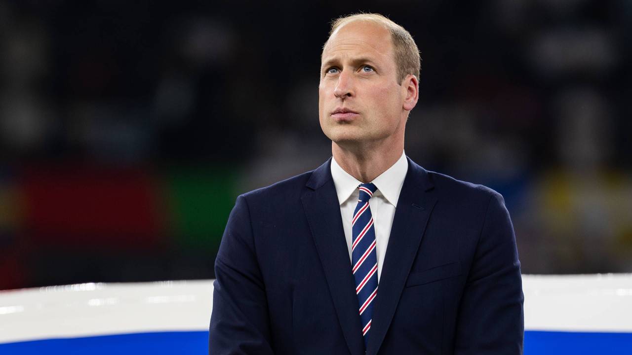 Prinz William bei der Europameisterschaft im Stadion.