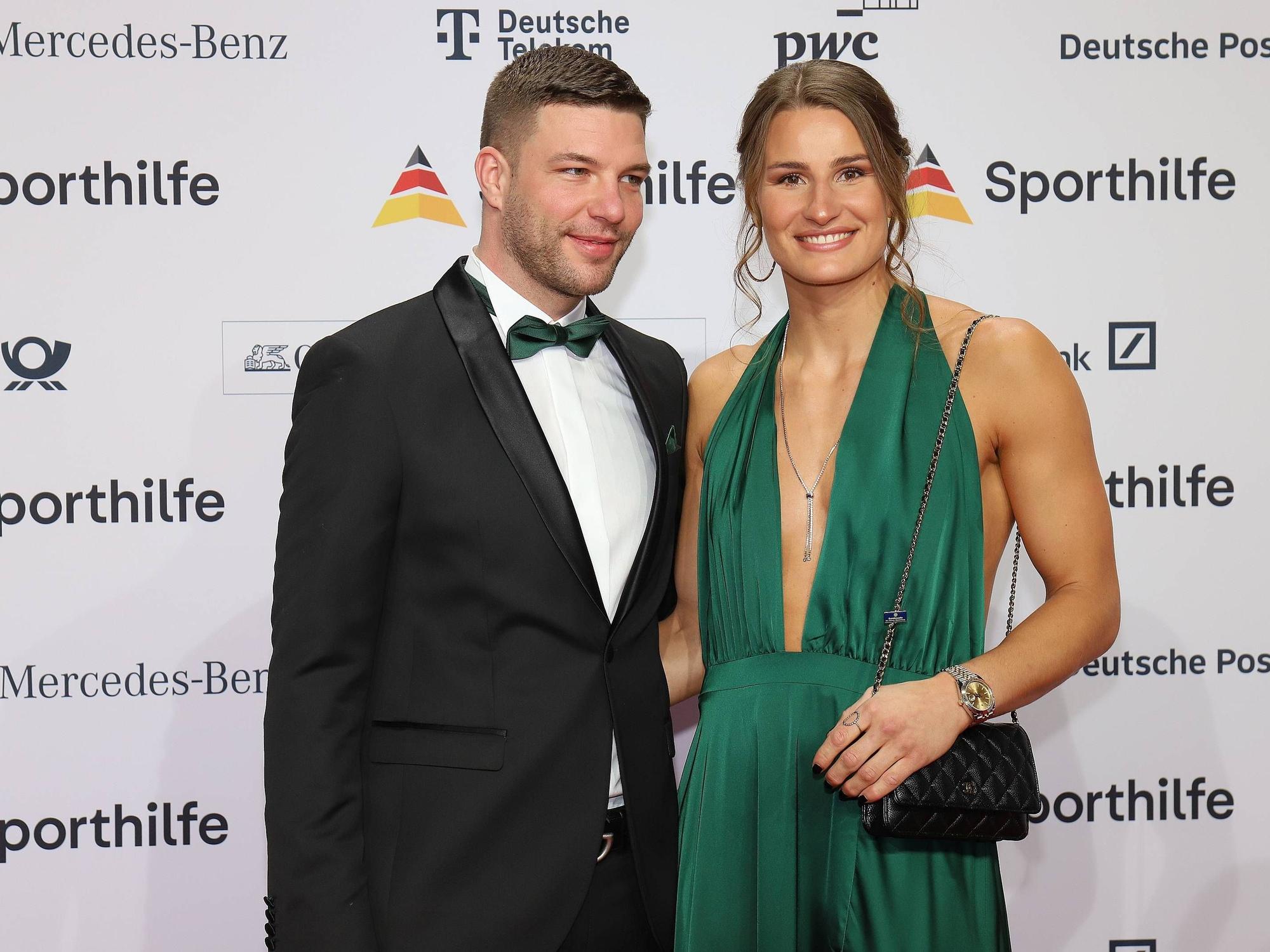 Anna-Maria Wagner und ihr Freund beim Ball des Sports.