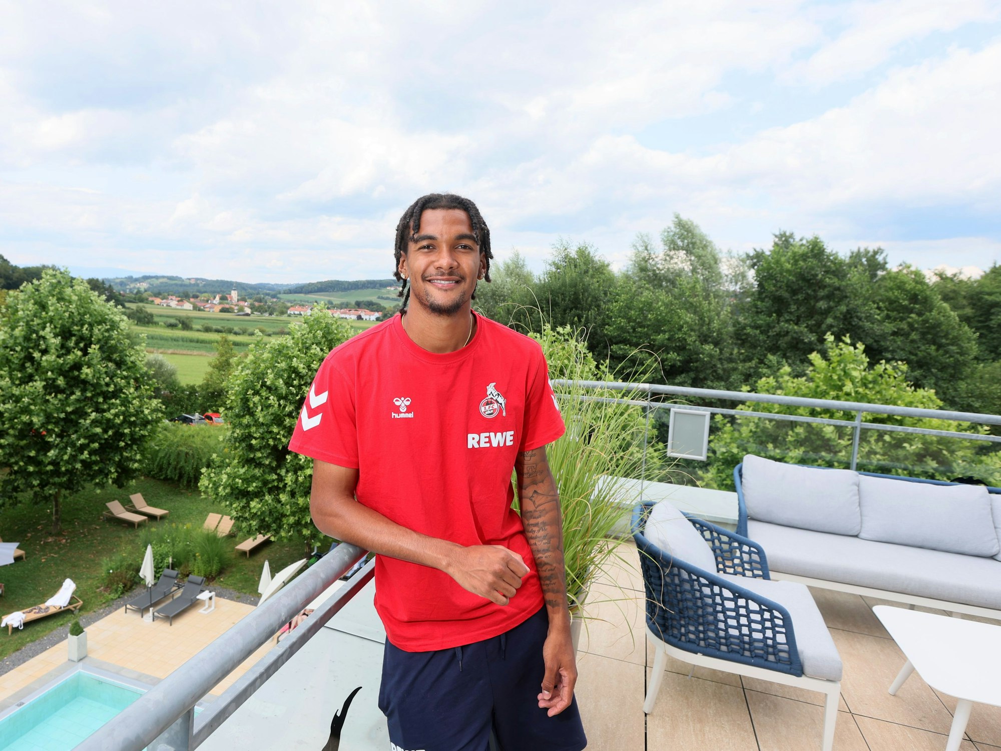 Damion Downs im Trainingslager in Bad Waltersdorf.