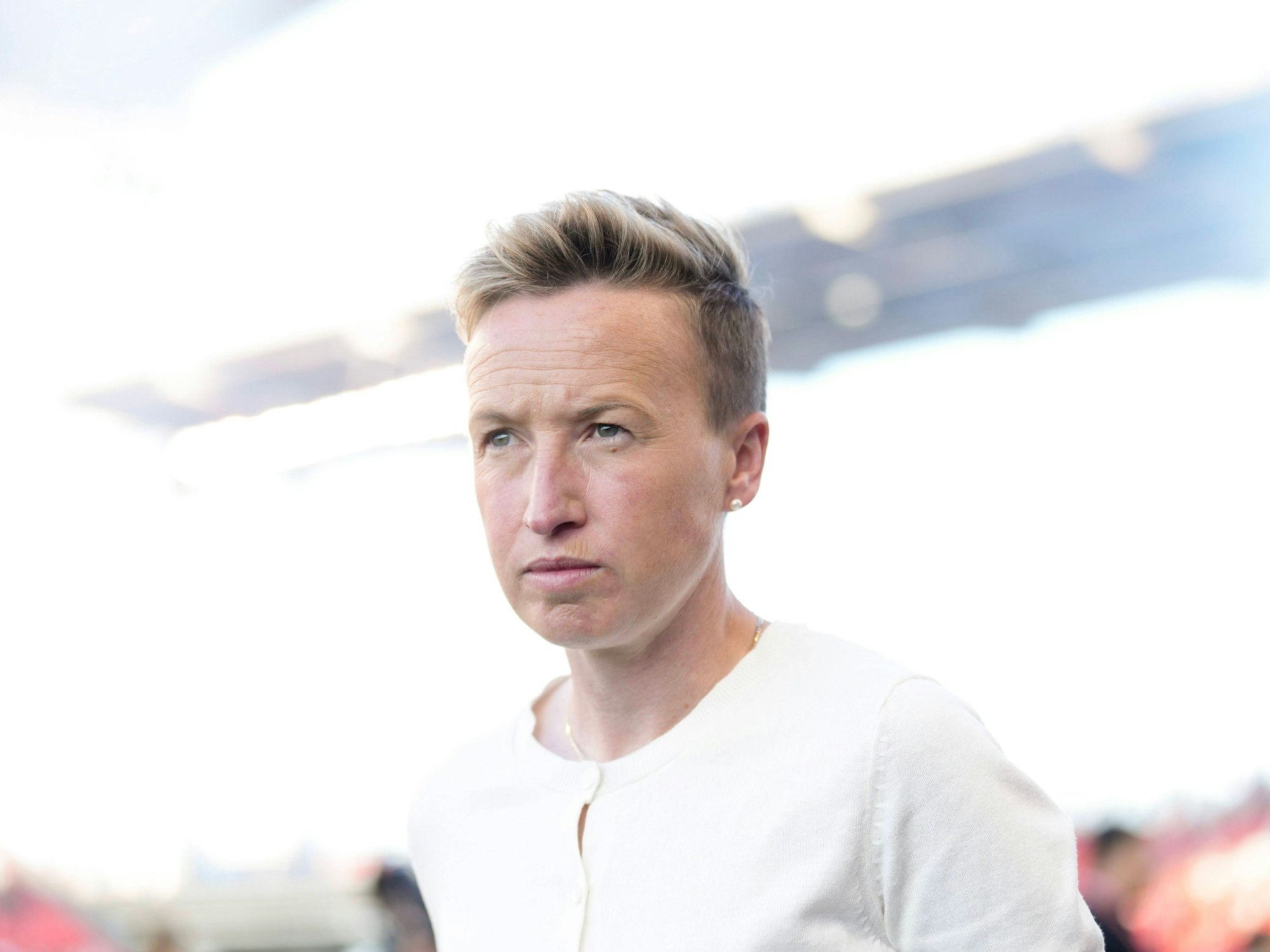 Bev Priestman am Rande der Olympischen Spiele 2024.