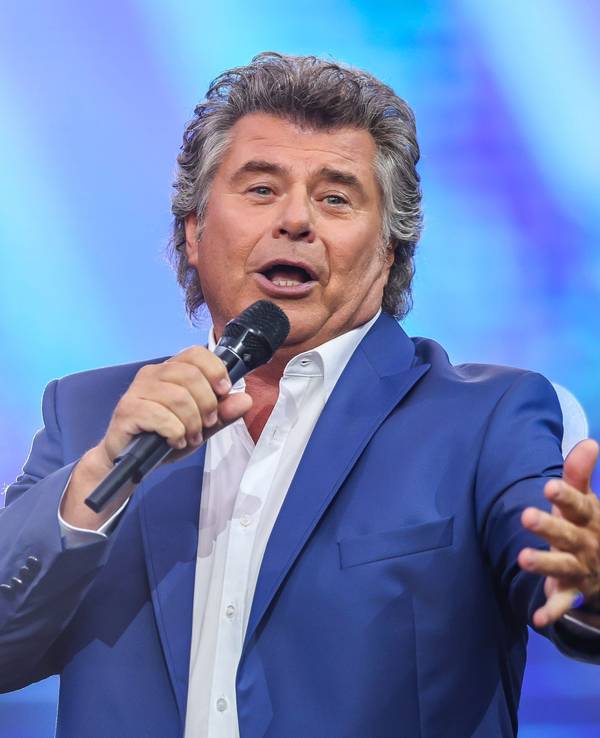 Sänger Andy Borg im Juli 2022 in Leipzig während der Show „Das große Schlagercomeback“ auf der Bühne.