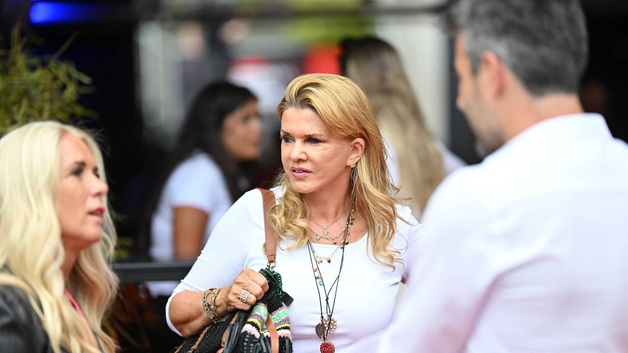 Corinna Schumacher an der Rennstrecke in Spa.