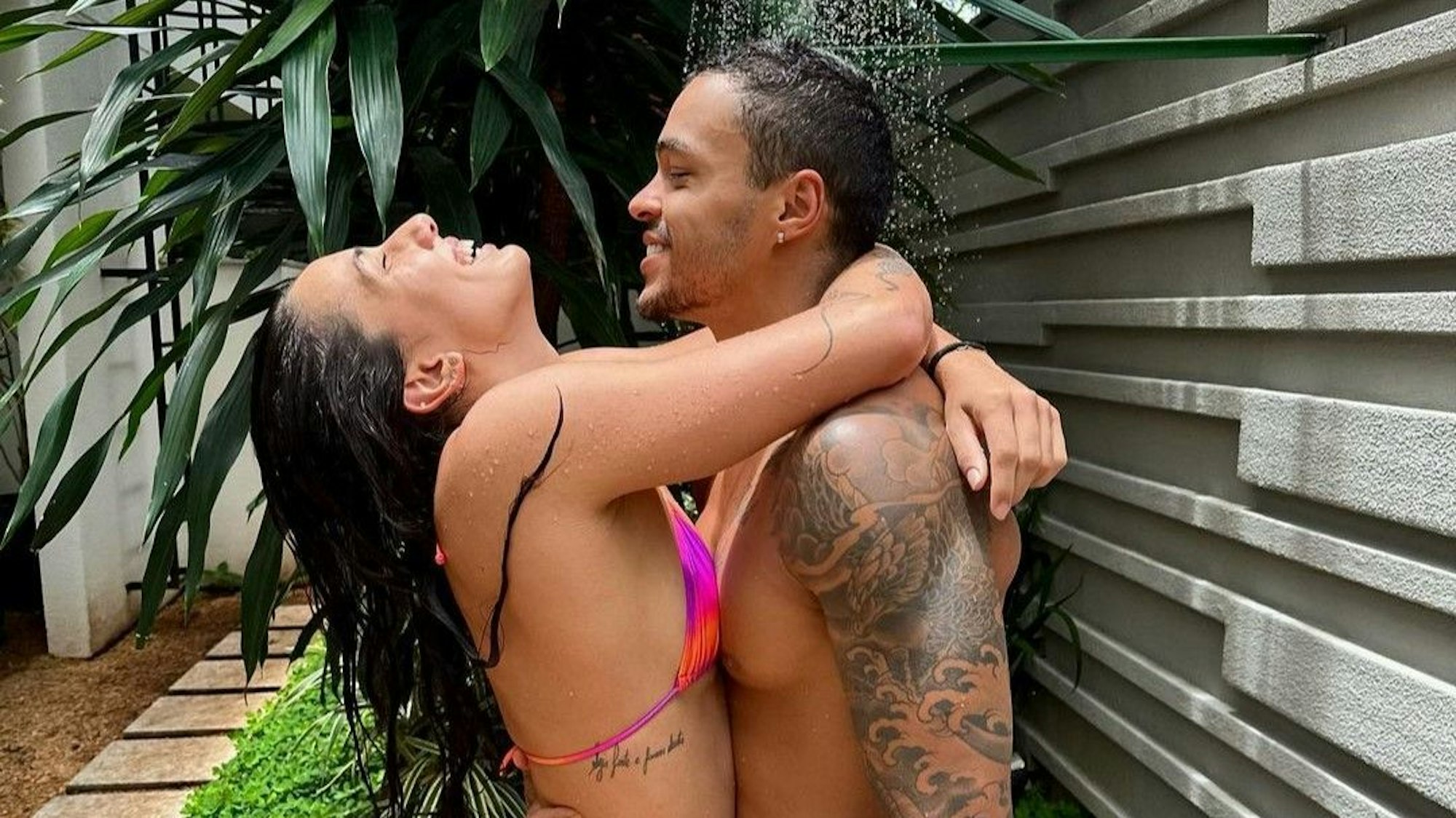 Das Schwimm-Pärchen Ana Vieira und Gabriel Santos auf einem am 5. Februar 2023 veröffentlichten Instagram-Foto.