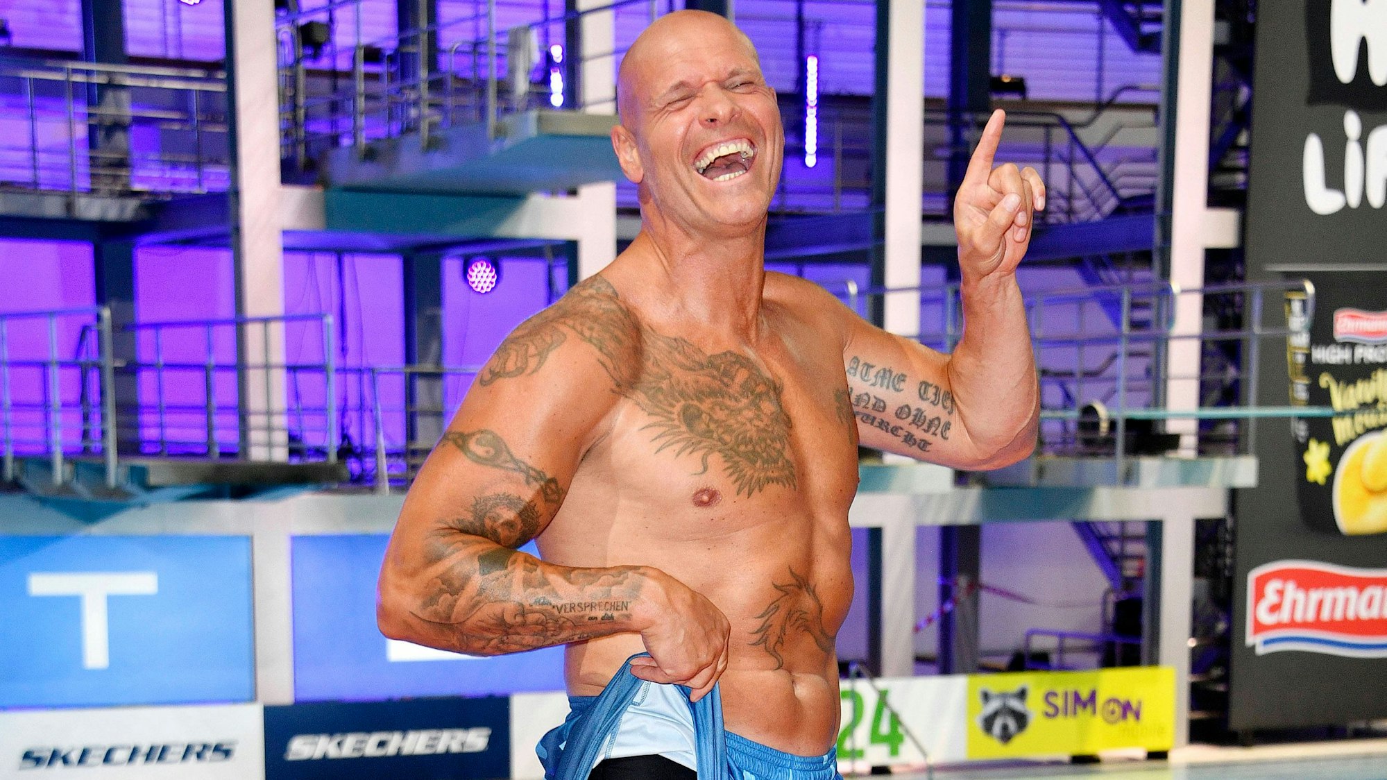 Thorsten Legat beim Photocall zur Fernsehshow „RTL Turmspringen“ am 11. Januar 2024 in Berlin.