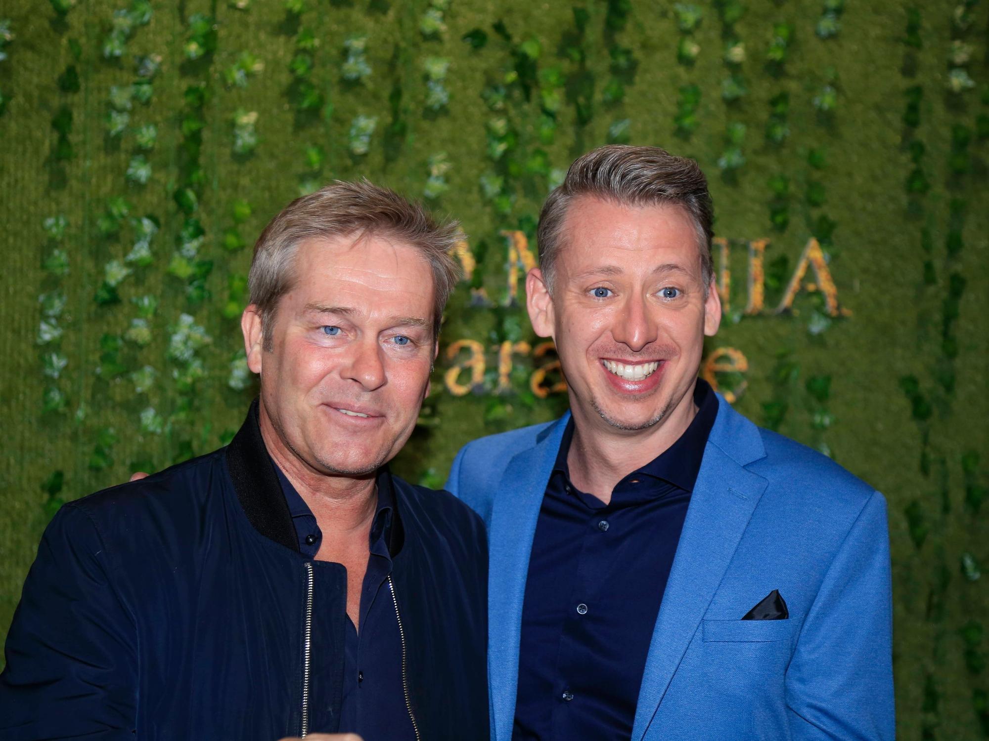 André Schünke mit NDR-Moderator Hinnerk Baumgarten.