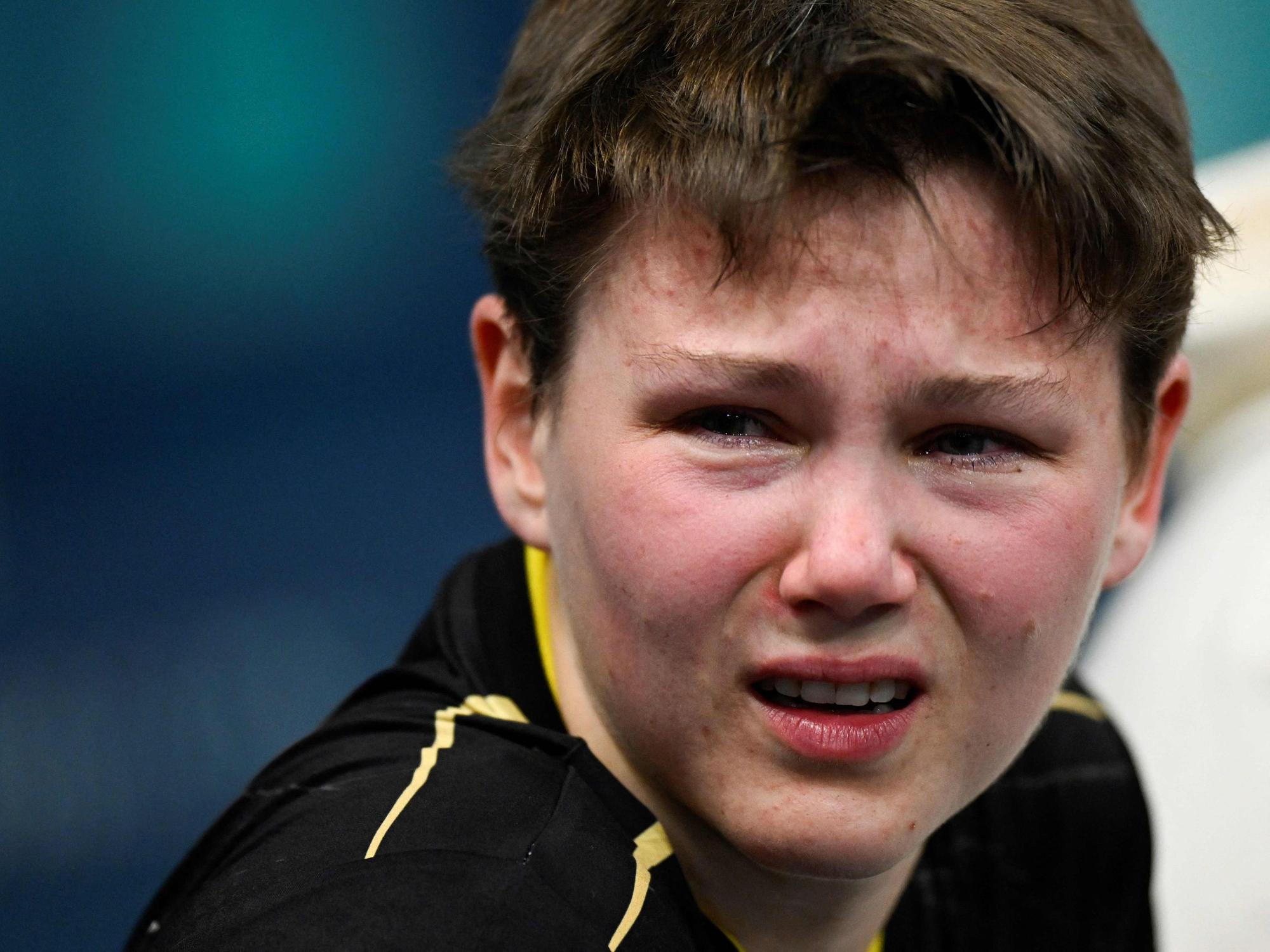 Nina Mittelham weint nach ihrem Olympia-Aus Tränen.