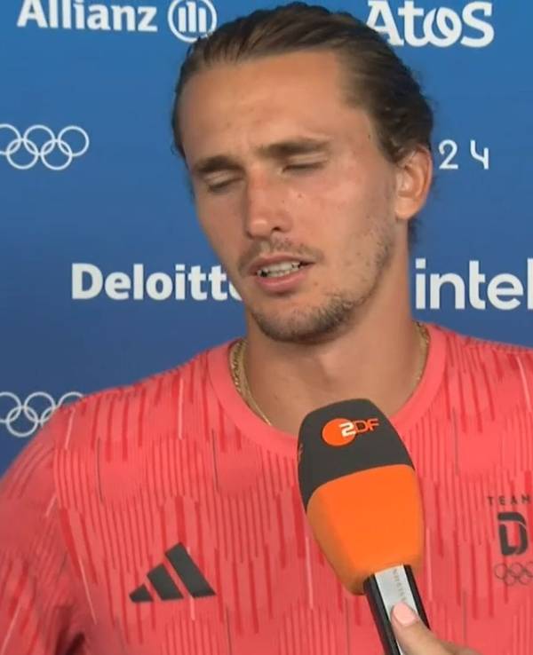Alexander Zverev im ZDF-Interview bei Olympia am 1. August 2024.