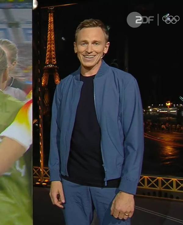 Jochen Breyer bei der ZDF-Übertragung zu Olympia am Samstagabend (3. August 2024).
