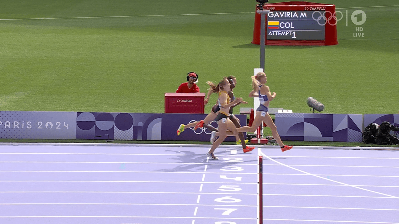 Olivia Gürth jubelte bei ihrem Olympia-Vorlauf zu früh.