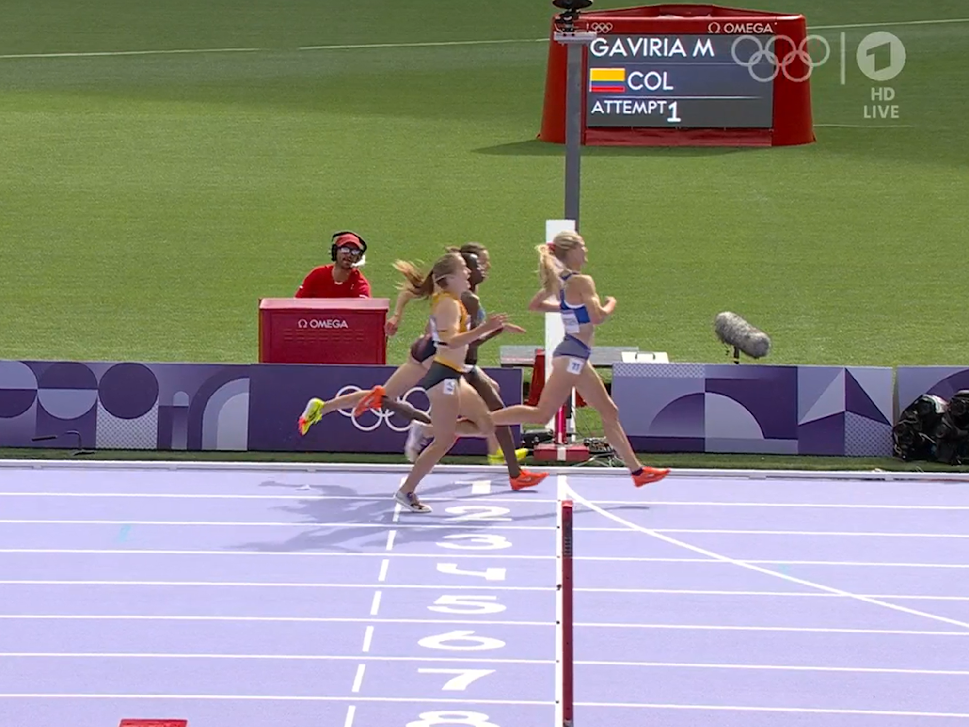 Olivia Gürth jubelte bei ihrem Olympia-Vorlauf zu früh.