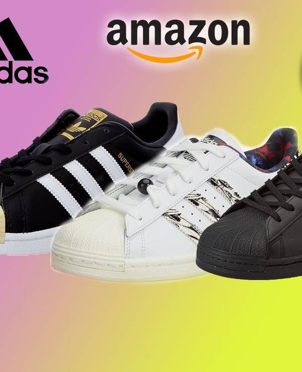 Auf dem Bild sind drei Modelle des adidas Superstars zu sehen.