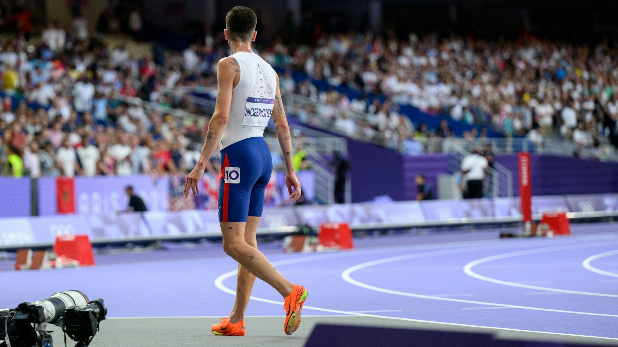 Jakob Ingebrigtsen geschlagen: Der Gold-Favorit über 1500 Meter musste sich am Dienstag (6. August 2024) im Olympia-Finale geschlagen geben.