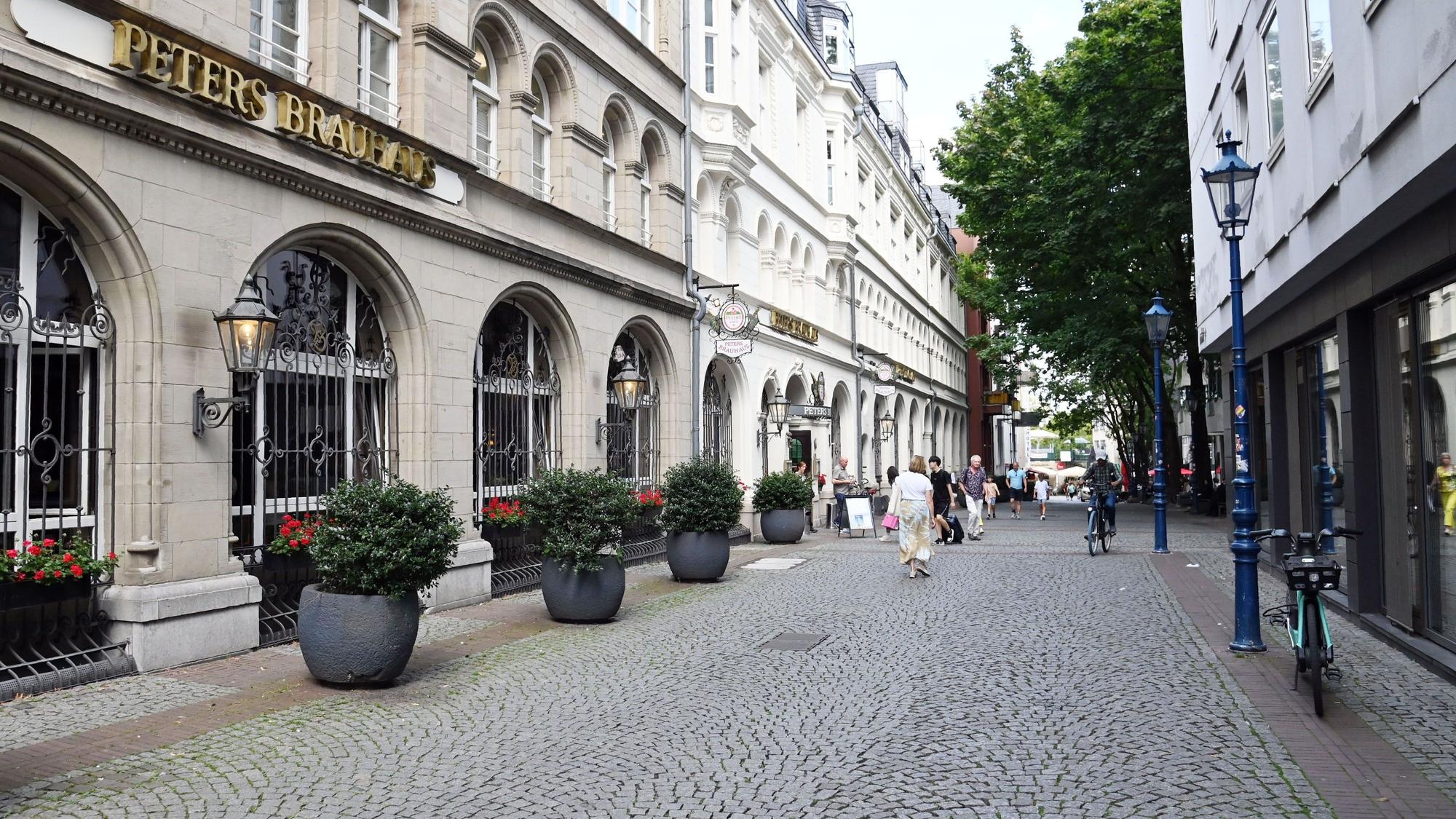 Die Mühlengasse mit Peters Brauhaus