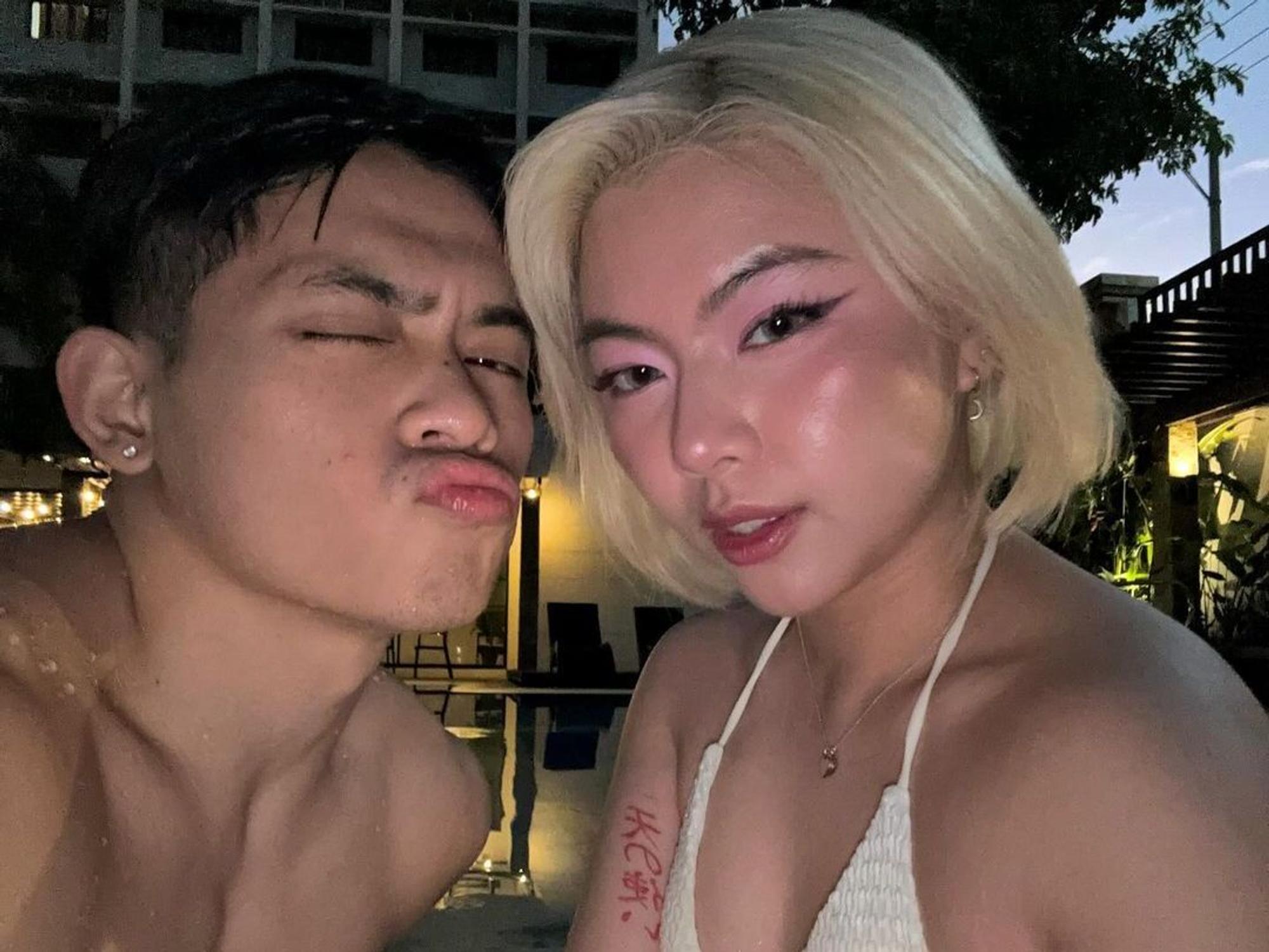 Instagram-Post von philippinischen Turner Carlos Edriel Yulo gemeinsam mit seiner Freundin Chloe Anjeleigh San Jose.
