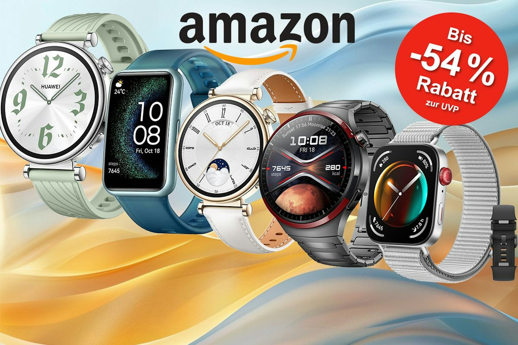 Mega HUAWEI Smartwatch Sale bei Amazon Spare jetzt bis zu 54 auf Top Modelle wie HUAWEI Watch GT 4 Watch FIT 3 u.v.m. Express