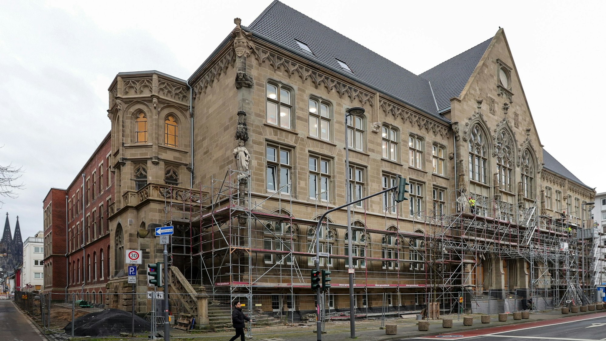 Ein Blick auf die Baustelle des Hansa-Gymnasiums.