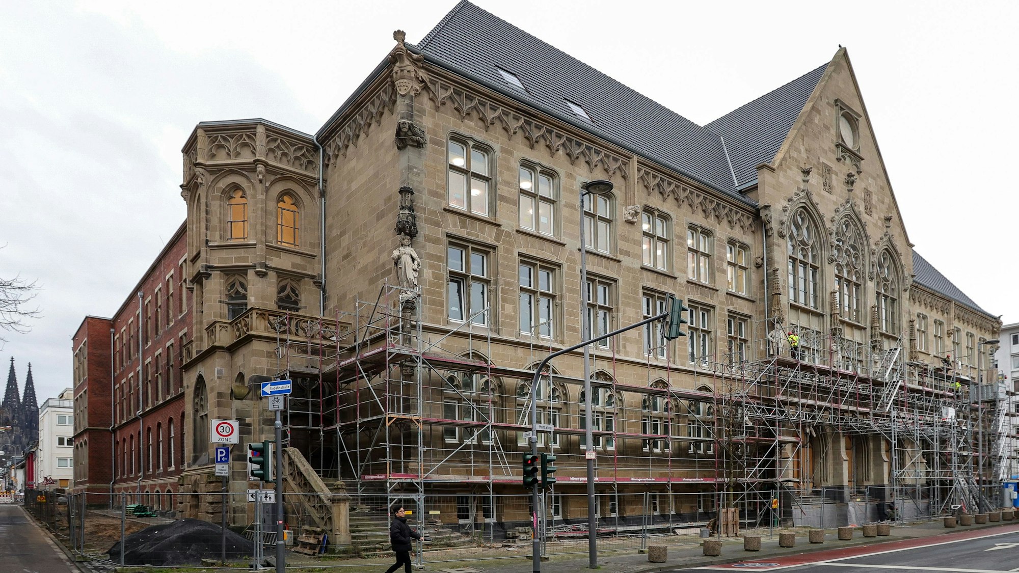 Ein Blick auf die Baustelle des Hansa-Gymnasiums.